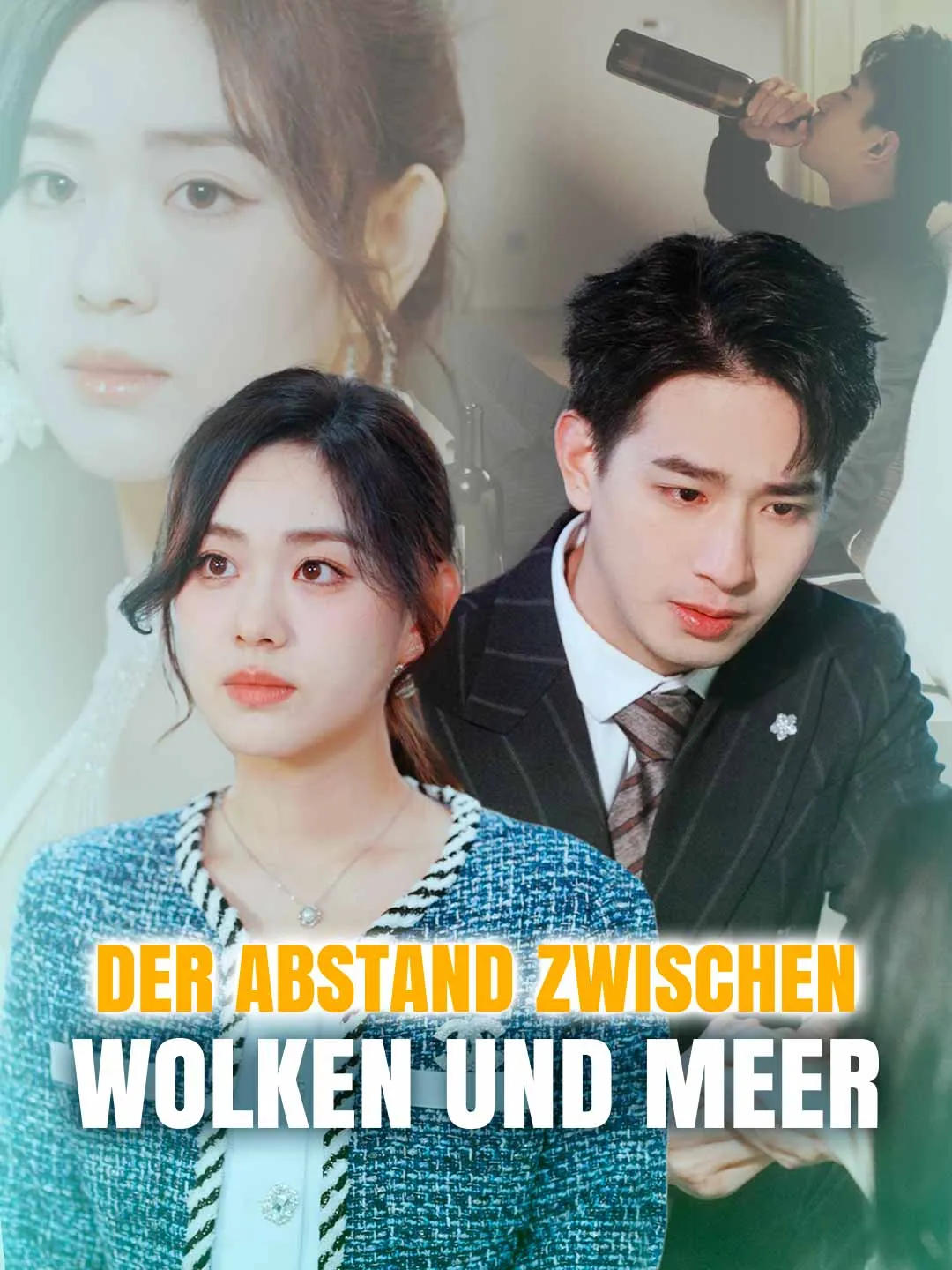 Der Abstand zwischen Wolken und Meer