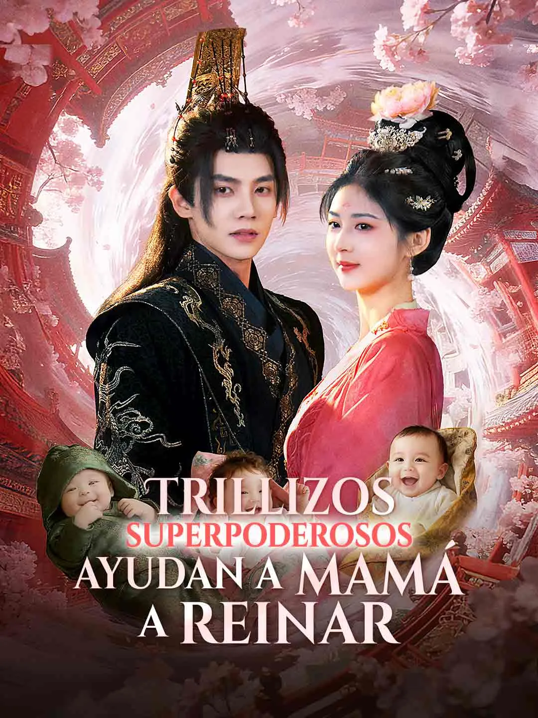 Trillizos superpoderosos ayudan a mamá a reinar